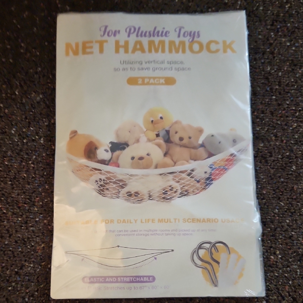 Net Hammock for Plushie Toys - 2 Pack